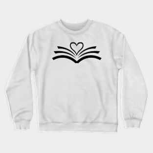 LOVE BOOKS (BLACK) Crewneck Sweatshirt